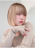 アンブレラカラー/切りっぱなしボブ