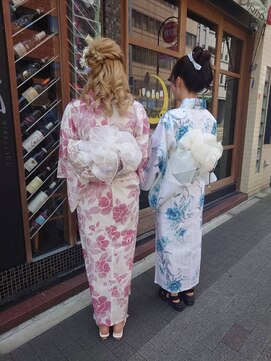 ヘアコレクション アンジュ(Hair collection Unge) 浴衣ヘア 浴衣着付