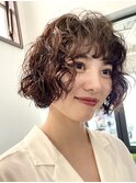 パーマボブパーマフレンチボブパーマスパイラルパーマ