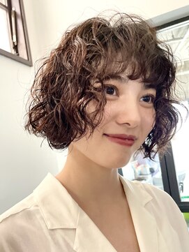 ナループロアオハナ(Nalu pu loa ohana) パーマボブパーマフレンチボブパーマスパイラルパーマ