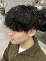 バイフィフス 原宿/表参道(by fifth)&nbsp;原宿シャドウパーマメンズカットラウンドマッシュ無造作パーマ