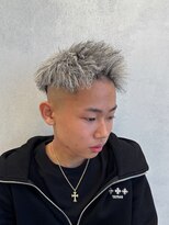 ルースト 西院店(ROOST)&nbsp;MEN’S HAIR/サーフカール/刈り上げセンターパート/髪質改善
