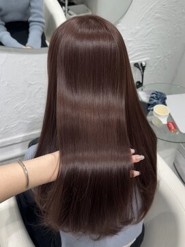 シーン(scene) 【Hikaru】初カラーにもオススメ！ブリーチなしピンクベージュ