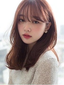 ダル 渋谷/表参道(DAL.) 顔周りカットハッシュカットロングレイヤーダークブラウン