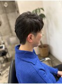 ツヤ髪スタイルブルージュマッシュウルフイヤリングカラー