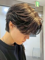 フィフス 渋谷(fifth)&nbsp;渋谷緩めフェザーニュアンスパーマセンターパートパーマ落とし