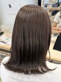 ブラウンベージュ/ブラウンカラー/顔まわりカット/平塚