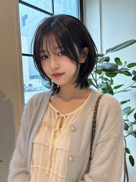 ルーズ(LOOSE) 顔まわりミディアムレイヤー