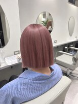 ヴィヒタ 川越 本川越(VIHTA.)&nbsp;透明感ピンクベージュ×レイヤーボブケアブリーチ川越本川越
