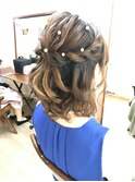 ハーフアップボブアレンジ【ヘアアレンジ　立川南/立川/八王子】