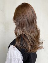 アイティー バイ アルバム 浦和店(IT by ALBUM)&nbsp;ベージュロング_ココアブラウンフリンジウェーブ_ba277122