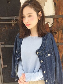 マグノリア オモテサンドウ(MAGNOLiA Omotesando) 外ハネMIXニュアンスくびれエアリーミディ