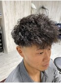 【メンズ】フェード×ツイストパーマ