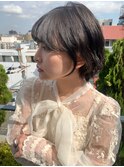 〈藤間〉韓国風丸みショートボブ