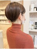福山市美容室Caary 襟足スッキリ刈り上げ 丸みショート