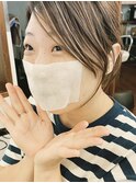 グレージュカラー/ボブウルフ/黒髮カタログツーブロックマッシュ