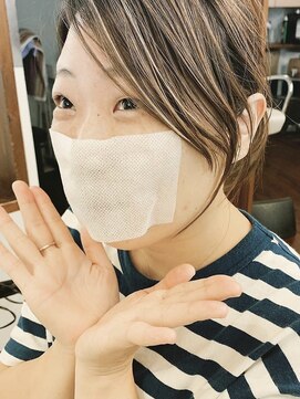 アストロ デザイン オブ ヘアー(ASTRO design of hair) グレージュカラー/ボブウルフ/黒髮カタログツーブロックマッシュ