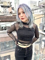 ロンド 表参道店(Lond)&nbsp;ハイトーンエンドカラーミディアムウルフ