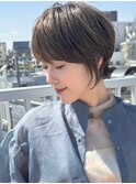 ショートボブ髪型30代40代50代前髪あり前髪なし【荒砂】