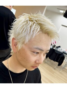 バーバー ショップ ネオ(BARBER SHOP NEO) スパイキーショート ブリーチ 宇都宮 メンズショート