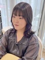 ネオリーブ チロル 横浜西口店(Neolive CiroL.)&nbsp;透明感アッシュグレージュ インナーラベンダー ケアブリーチ