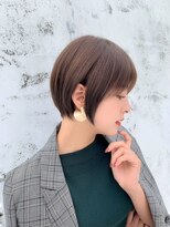 ロンドグロワール 大宮(Lond Gloire)&nbsp;地毛風カラー黒髪切りっぱなしボブ/小顔ショートボブ/大宮