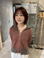 クス(KUsU)&nbsp;ボブレイヤー/ワインレッド/イメチェン/大人/小顔