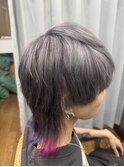 メンズウルフのカラフルグラデ