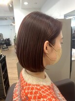 ジエクト アイロ(The Ect ilo)&nbsp;丸みボブ　ぱつっとライン　30代40代おすすめスタイル