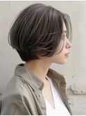 ☆オリーブグレーココアベージュ小顔クラゲヘアー/黒髪/髪質改善