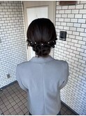 シニヨン アップスタイル 結婚式ヘア 参列ヘア お呼ばれヘア
