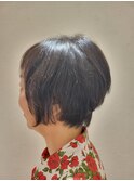 ショートグラデーション×ヘアマニキュア
