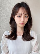 ラルユー 金山(LallYou)&nbsp;シャギーレイヤー韓国ワンホンヘアシースルーぱっつん前髪