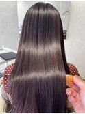 《艶髪》ラベンダーカラー×美髪縮毛矯正