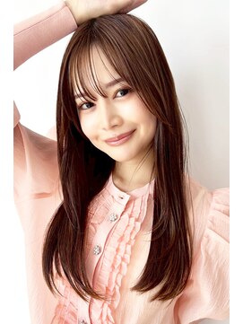 ジルトータルビューティーサロン 河内花園店 (JILL) 2025 透け感ベージュ×顔まわりレイヤー