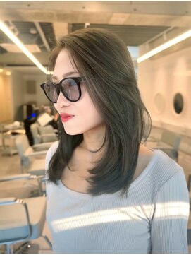 モアナ ルア バイ ヘッドライト 平塚店(Moana Lua by HEADLIGHT) Lua平塚#オリーブグレージュ#レイヤーカット