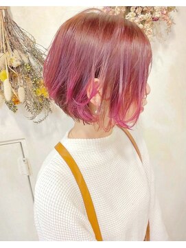 ランプ ヘアー(lamp hair) 【lamphair 池袋】ナチュラルピンク