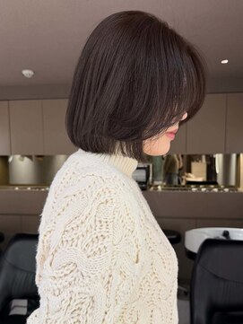 メゾンマイル 恵比寿(maison mile) オリーブグレージュ/透明感カラー/レイヤーカット/ボブ/恵比寿駅