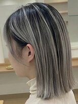 ランプ(Lamp) くびレイヤー グレーベージュ 白髪染め 白髪ぼかし 髪質改善