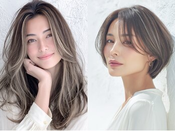 ヘアーメイクオズ(hair make O/S)の写真/大人女性のお悩みに特化。最高級の髪質改善メテオカラー/大人透明感ブリーチなしWカラーなど豊富なメニュー