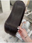 韓国顔まわりレイヤーカットグレージュオリーブベージュブラウン
