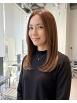 ハーツオオサカ(HE:ARTS OSAKA)&nbsp;人気ベージュカラーの大人レイヤーロング