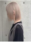 くびレイヤーエモージュ前髪モテベージュレイヤーミディ/高円寺