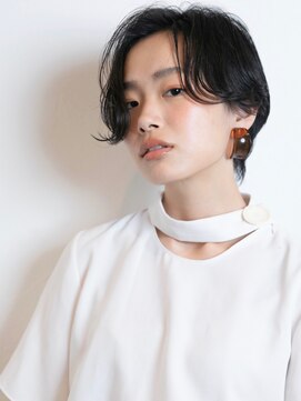 マウロア(MAULOA) 【MAULOA】黒髪スタイル ショート 大人かわいい ウザバング