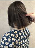 マーブル東京neolive☆グレージュカラー☆切りっぱなしボブ