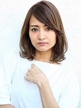 ヘアメイク フレンシア(hair make flencia) 2wayバングのセミディアムスタイル