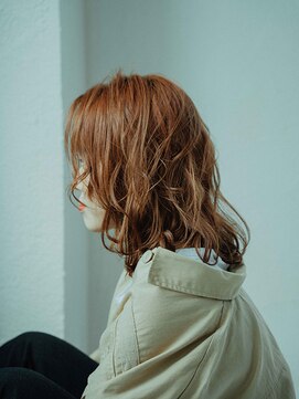 プロデュース 堀ノ内店(Produce) オレンジ系カラーのレイヤースタイル