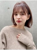 【EMMA GINZA】マロンベージュ 小顔みせボブ【MARIA】