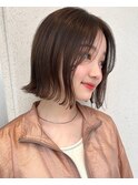 外ハネボブ シースルーバング 20代30代40代【清水豊】