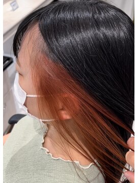 アッシュ 八王子店(Ash) インナーカラー/ピンクオレンジ/ブリーチ/ダブルカラー/イルミナ